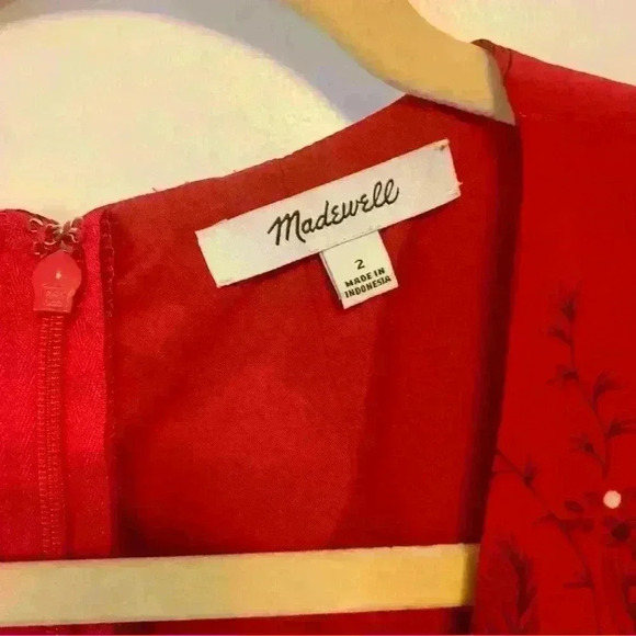 Madewell Hazelwood Wrap-Front Mini Dress in Windswept Floral Size 2 - Picture 4 of 5